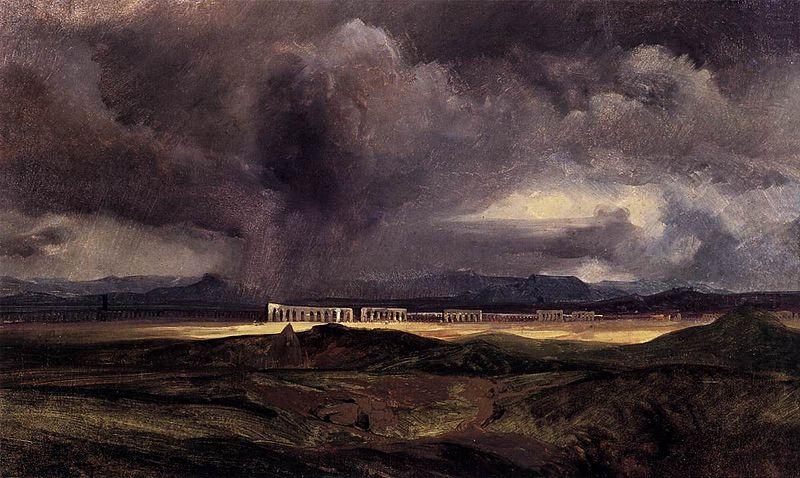 Carl Blechen Stormy Weather over the Roman Campagna